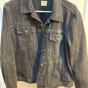 GAP Women's Washed Black Denim Jacket